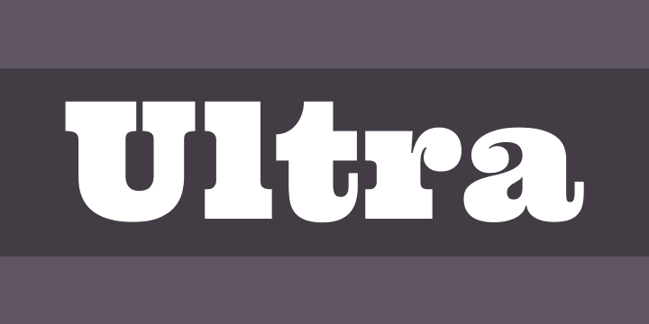 Ultra Font preview