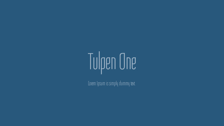Tulpen One Font preview