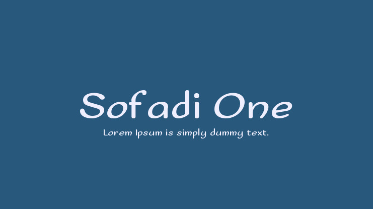 Sofadi One Font preview