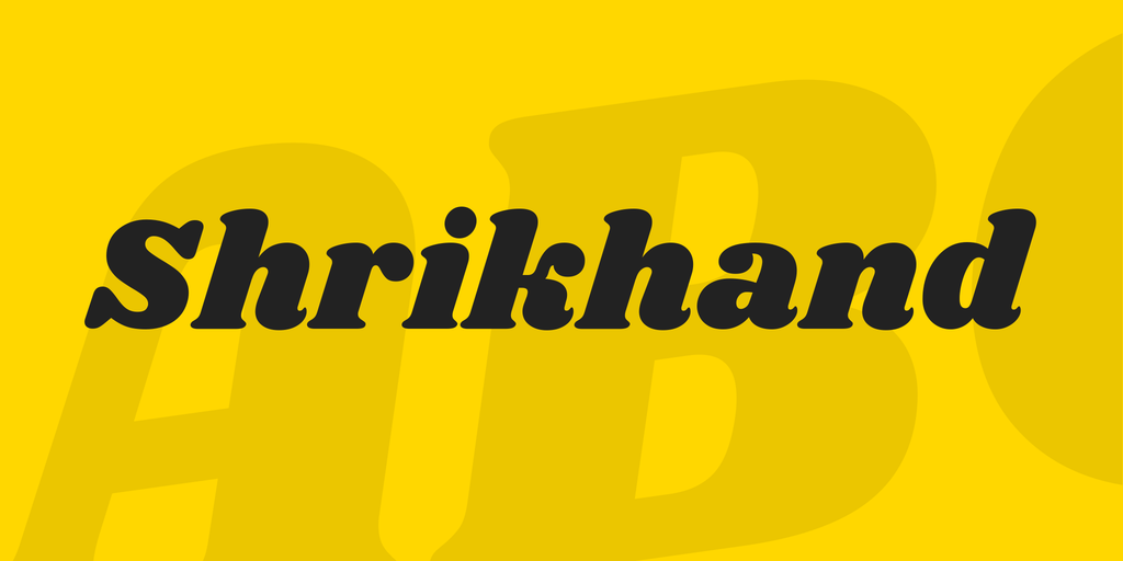 Shrikhand Font preview