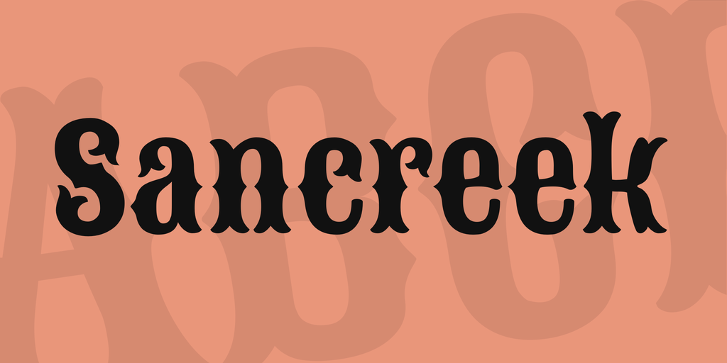 Sancreek Font preview