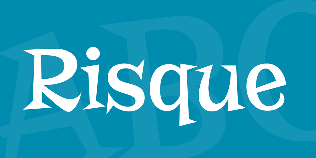 Risque Font preview