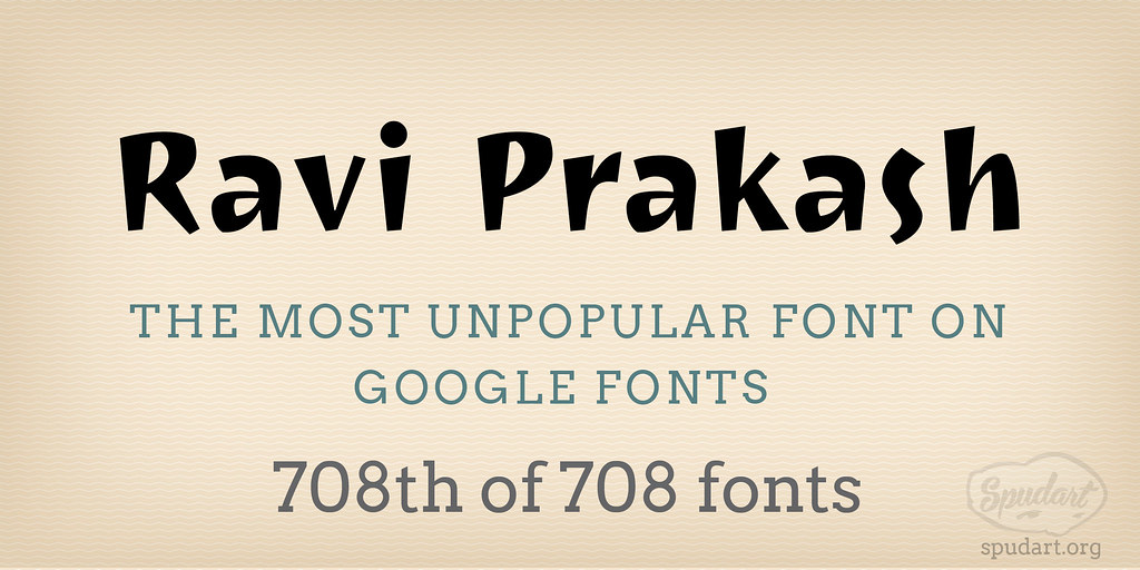 Ravi Prakash Font preview