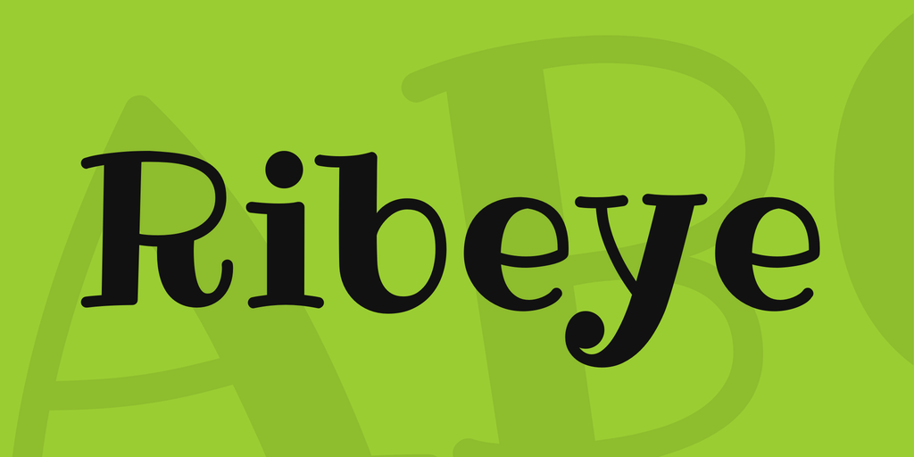 Ribeye Font preview