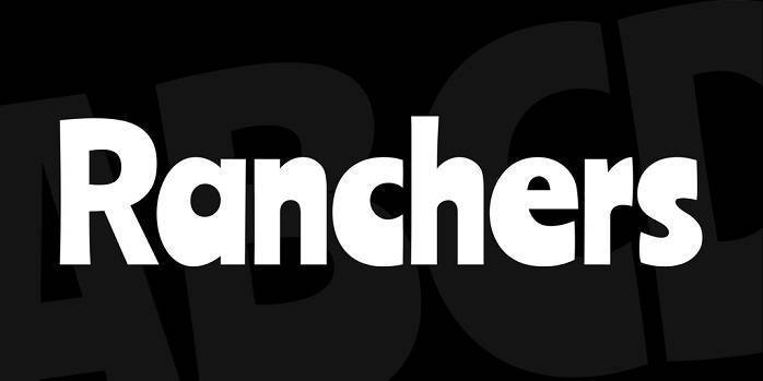 Ranchers Font preview