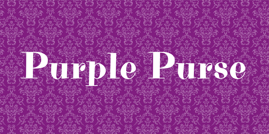 Purple Purse Font preview