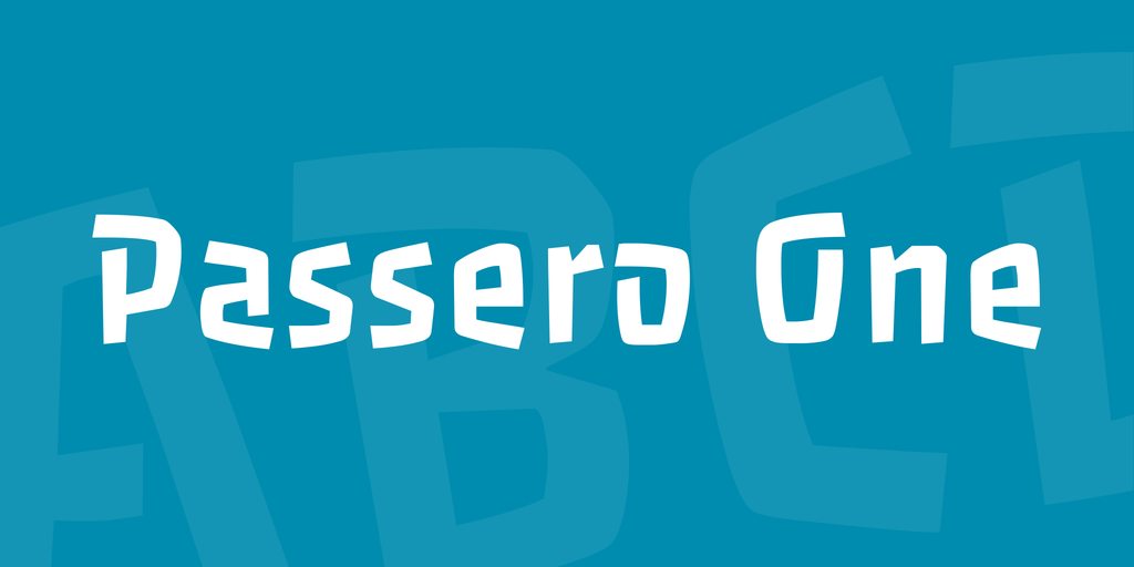 Passero One Font preview