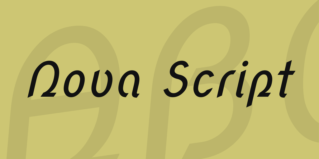 Nova Script Font preview