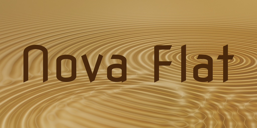 Nova Flat Font preview