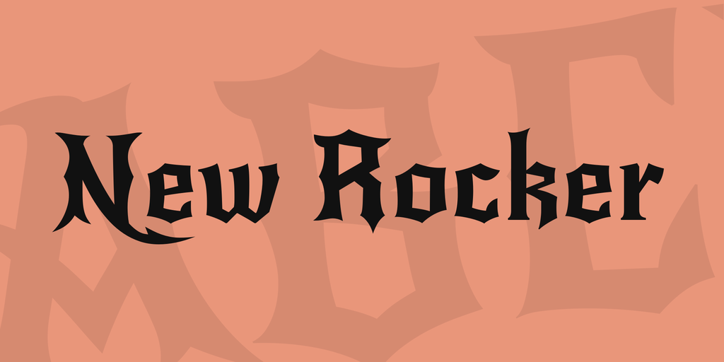 New Rocker Font preview