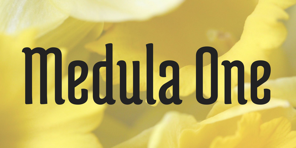Medula One Font preview