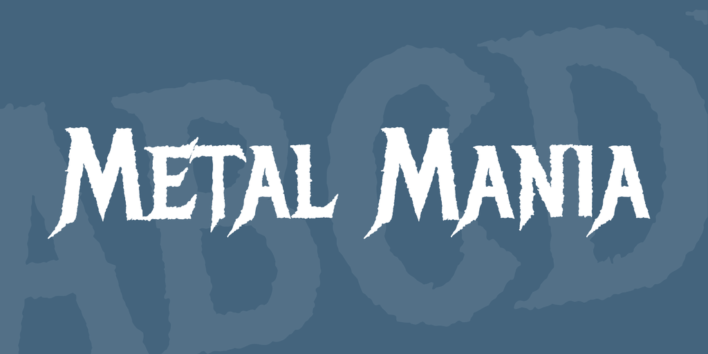 Metal Mania Font preview
