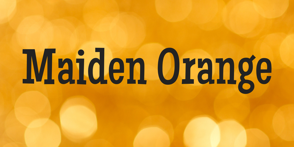 Maiden Orange Font preview