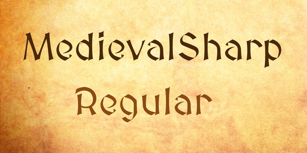 MedievalSharp Font preview