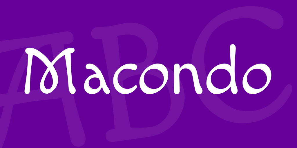 Macondo Font preview