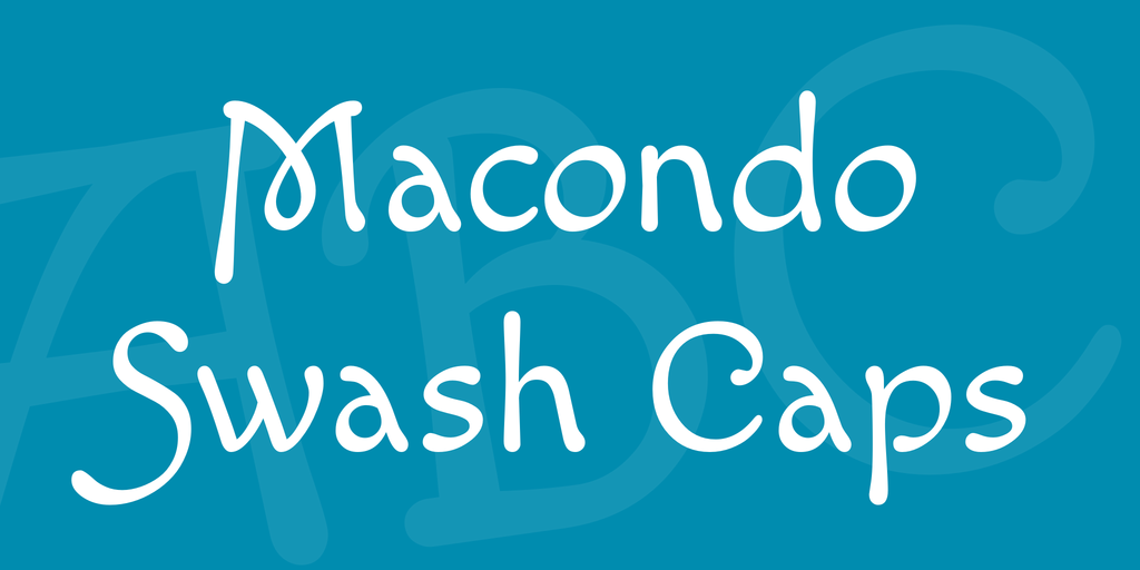 Macondo Swash Caps Font preview