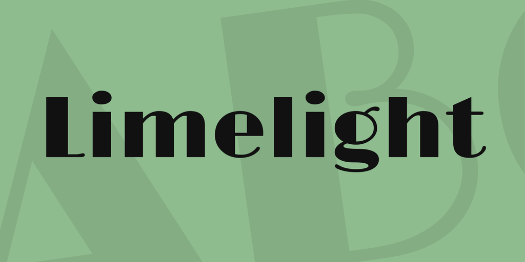 Limelight Font preview