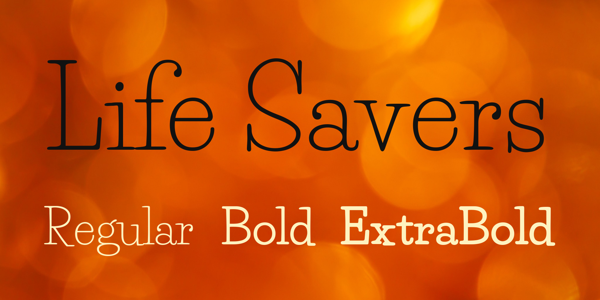 Life Savers Font preview