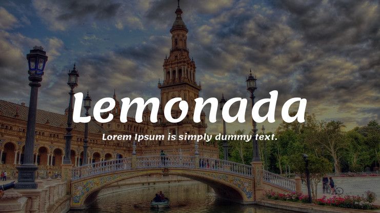 Lemonada Font preview
