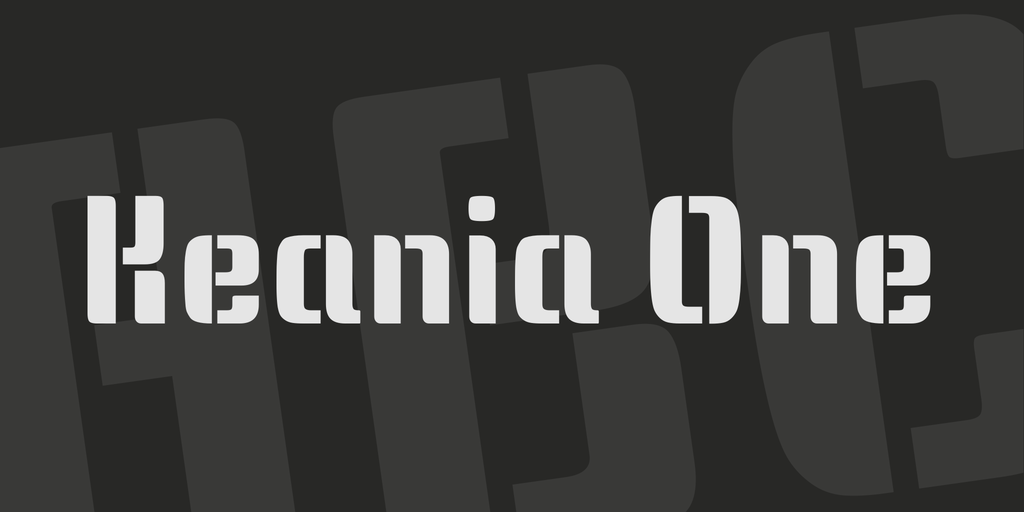 Keania One Font preview