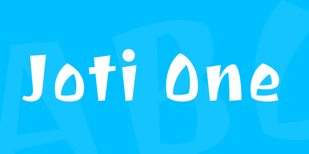 Joti One Font preview