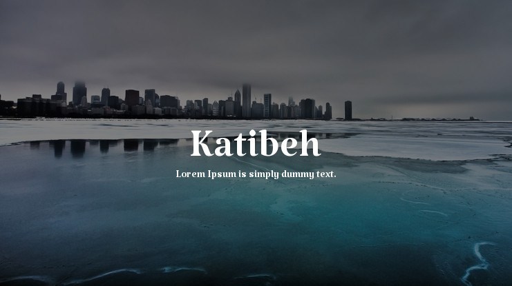 Katibeh Font preview