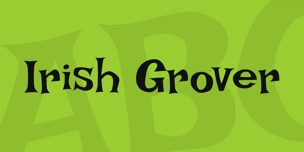 Irish Grover Font preview