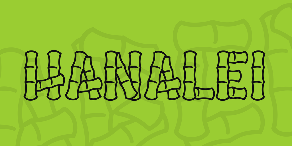 Hanalei Font preview