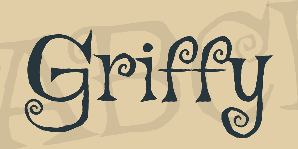 Griffy Font preview