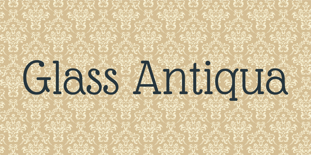Glass Antiqua Font preview