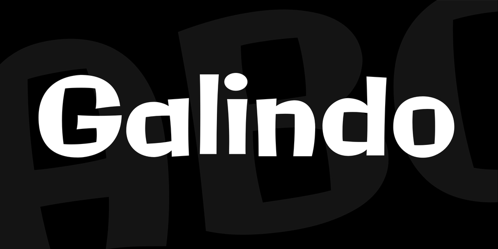 Galindo Font preview