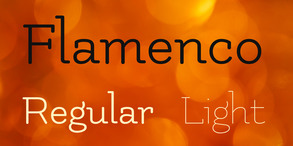 Flamenco Font preview