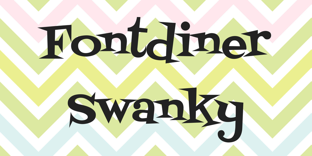 Fontdiner Swanky Font preview