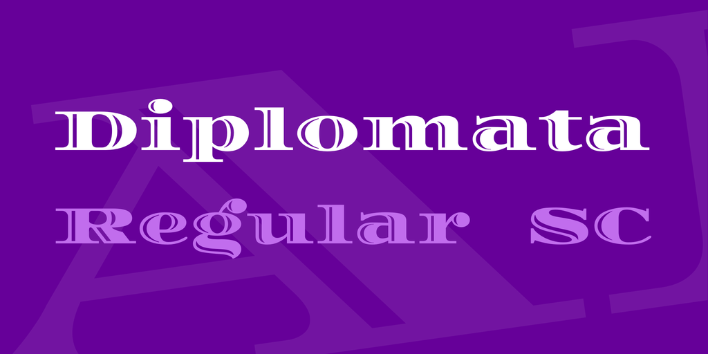 Diplomata SC Font preview