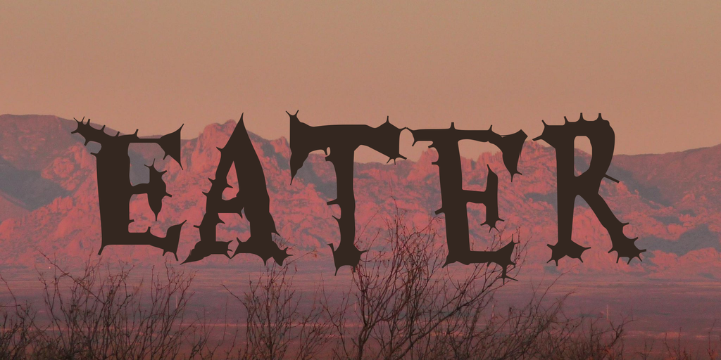 Eater Font preview