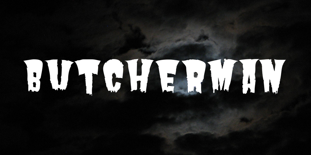 Butcherman Font preview