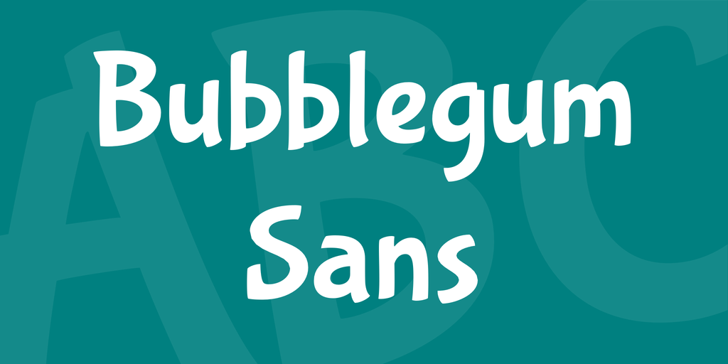 Bubblegum Sans Font preview