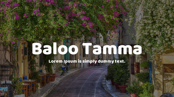 Baloo Tamma Font preview