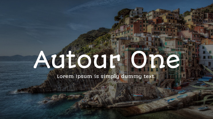 Autour One Font preview
