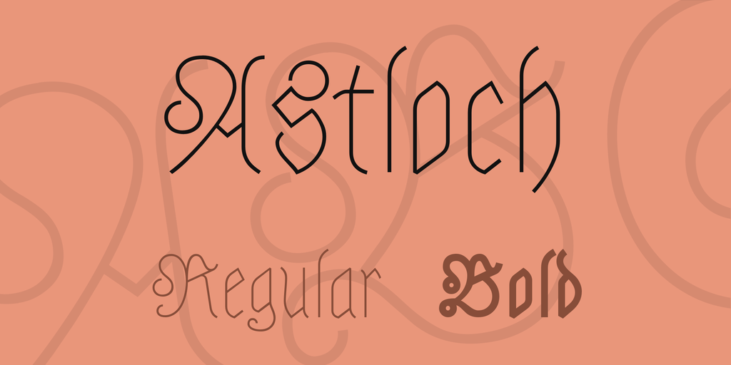 Astloch Font preview