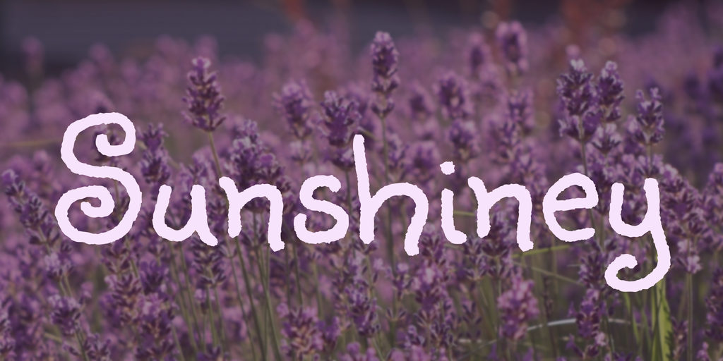 Sunshiney Font preview