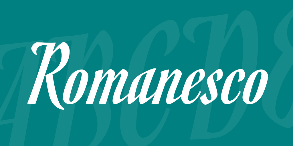 Romanesco Font preview
