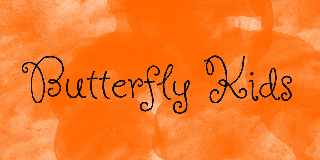 Butterfly Kids Font preview