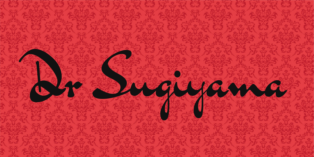 Dr Sugiyama Font preview