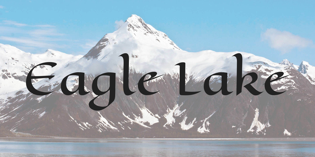Eagle Lake Font preview