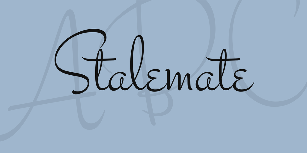 Stalemate Font preview