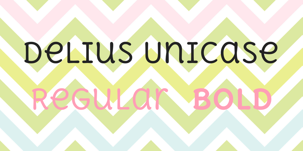 Delius Unicase Font preview