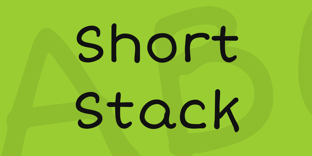 Short Stack Font preview
