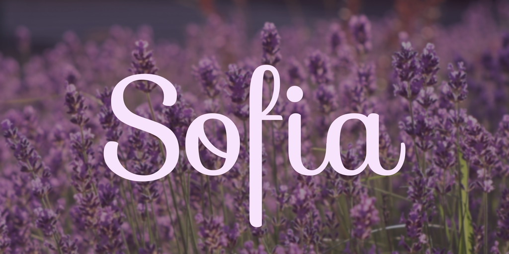 Sofia Font preview