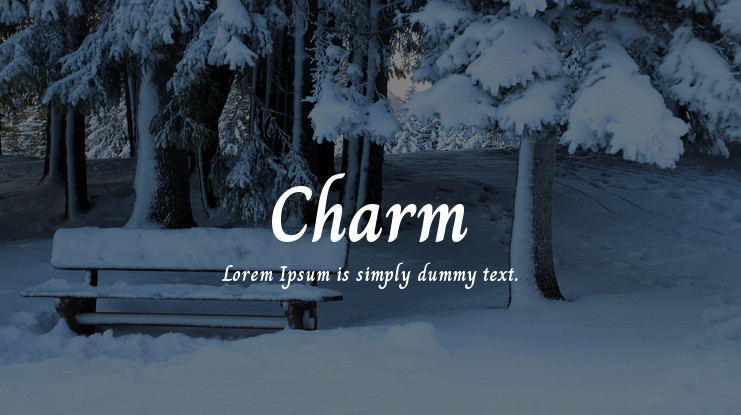 Charm Font preview